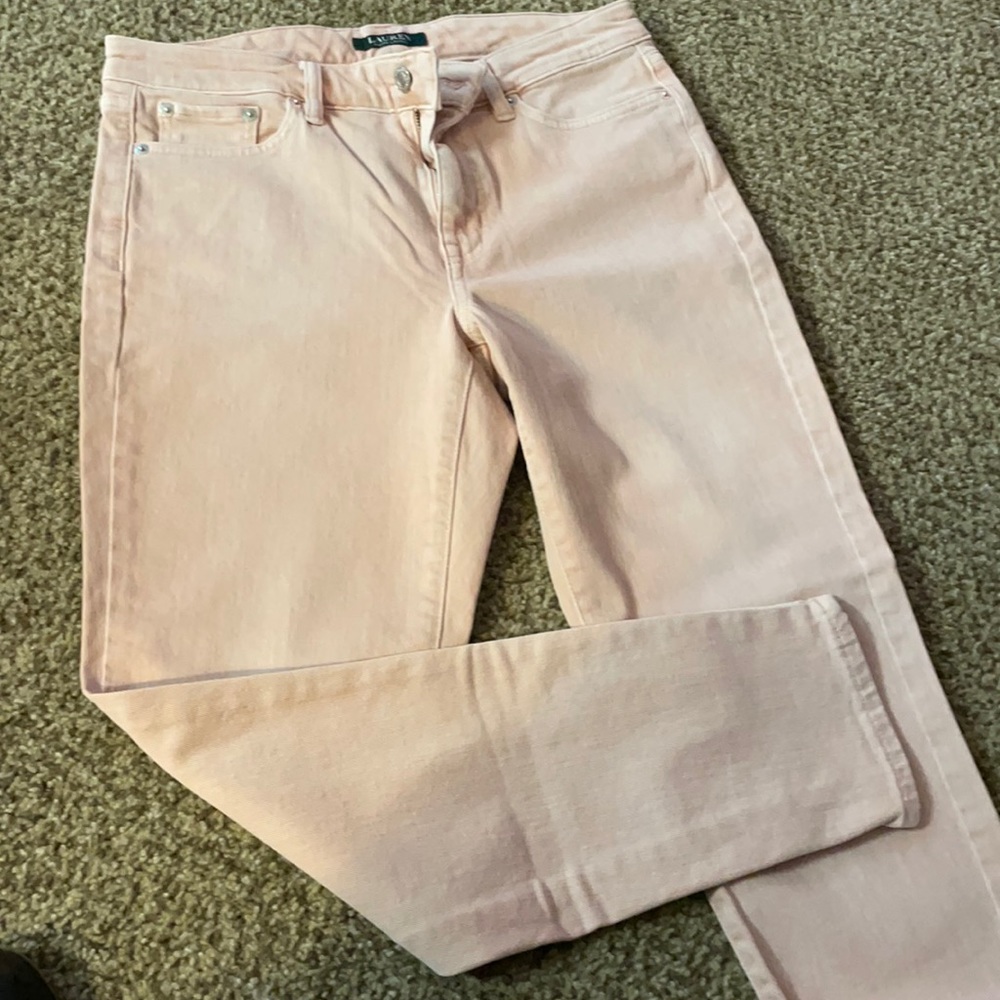 Like new.  Worn once. Lauren premier skinny ankle size 8
